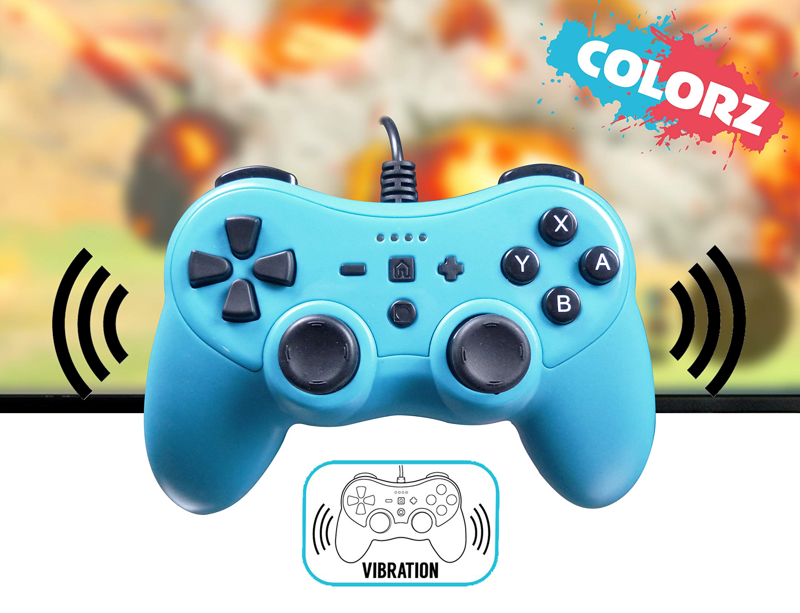 Mando Nintendo Switch NINTENDO SWITCH - con cable Azul Mando Nintendo Switch NINTENDO SWITCH - con cable Azul
